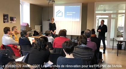 Atelier TPEPME Artois - chantiers rénovation 2020 -CD2E