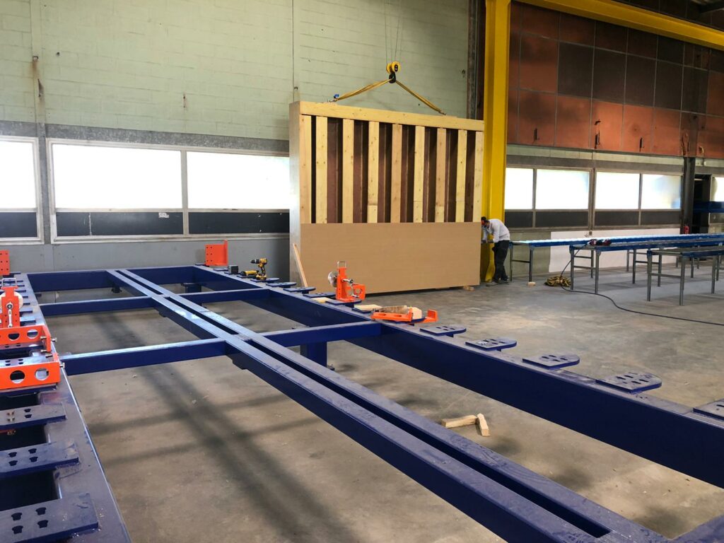 fabrication de blocs de construction en paille